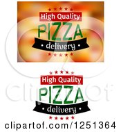Poster, Art Print Of High Quality Pizza Delivery Text