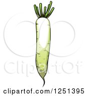 Clipart Of A Parsnip Royalty Free Vector Illustration