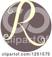 Poster, Art Print Of Circle With Capital Letter R