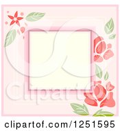 Poster, Art Print Of Shappy Chick Square Floral Frame