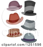Poster, Art Print Of Mens Hats