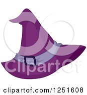 Poster, Art Print Of Halloween Purple Witch Hat