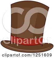 Poster, Art Print Of Brown Top Hat
