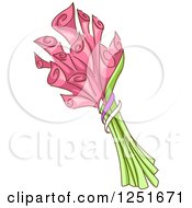 Poster, Art Print Of Bouquet Of Pink Lilies