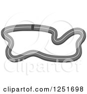 Clipart Of A Race Car Track Royalty Free Vector Illustration