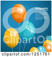 Clipart Of Colorful Party Balloons With Sample Text Royalty Free Vector Illustration by elaineitalia