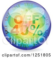 Poster, Art Print Of Reflective 40 Percent Off Icon