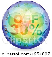 Poster, Art Print Of Reflective 30 Percent Off Icon