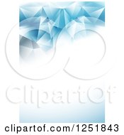 Poster, Art Print Of Blue Abstract Background With Text Space