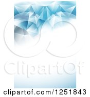 Clipart Of A Blue Abstract Background With Text Space Royalty Free Vector Illustration
