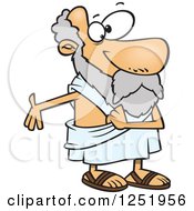 Poster, Art Print Of Cartoon Socrates Gesturing