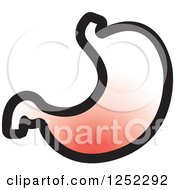 Clipart Of A Stomach Royalty Free Vector Illustration by Lal Perera