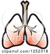 Clipart Of Lungs Royalty Free Vector Illustration by Lal Perera