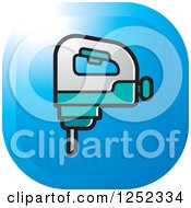 Clipart Of A Hand Drill Icon Royalty Free Vector Illustration