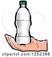 Poster, Art Print Of Hand Holding A Water Bottle