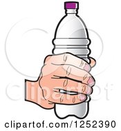 Poster, Art Print Of Hand Holding A Water Bottle