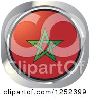 Poster, Art Print Of Round Moroccan Flag Icon
