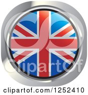 Poster, Art Print Of Round British Flag Icon