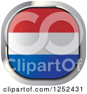 Clipart Of A Square Dutch Flag Icon Royalty Free Vector Illustration by Lal Perera