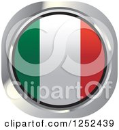 Poster, Art Print Of Round Italian Flag Icon