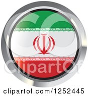 Poster, Art Print Of Round Iranian Flag Icon 2