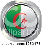 Poster, Art Print Of Round Algerian Flag Icon