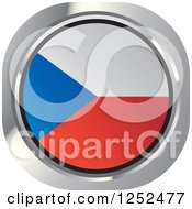 Poster, Art Print Of Round Czech Republic Flag Icon