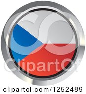 Poster, Art Print Of Round Czech Republic Flag Icon 2