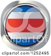 Poster, Art Print Of Round Costa Rica Flag Icon