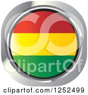 Poster, Art Print Of Round Bolivian Flag Icon
