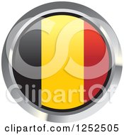 Poster, Art Print Of Round Belgian Flag Icon 2