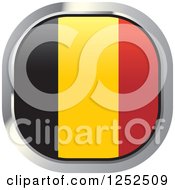 Clipart Of A Square Belgian Flag Icon Royalty Free Vector Illustration