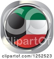 Poster, Art Print Of Round Kuwaiti Flag Icon