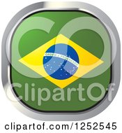 Poster, Art Print Of Square Brazilian Flag Icon