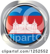Poster, Art Print Of Round Cambodian Flag Icon