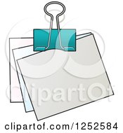 Poster, Art Print Of Binder Clip And Notes