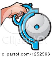 Hand Operating A Circular Saw