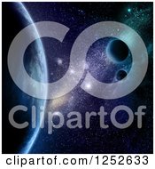 Poster, Art Print Of 3d Outer Space Background Of Fictional Planets