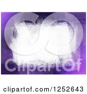 Poster, Art Print Of Purple Background With White Paint Strokes