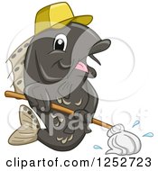 Poster, Art Print Of Janitor Fish Mopping