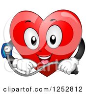 Poster, Art Print Of Happy Heart Taking Its Blood Pressure