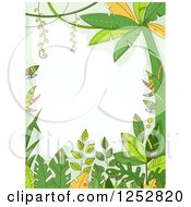 Poster, Art Print Of Jungle Border Of Forest Plants