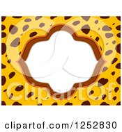 Poster, Art Print Of Frame On A Cheetah Print Background