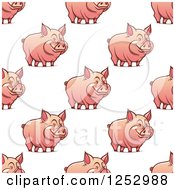 Poster, Art Print Of Seamless Background Pattern Of Pigs