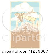 Poster, Art Print Of Plane Flying Over The Hagia Sophia In Istanbul Turkey