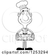 Poster, Art Print Of Black And White Happy Man Christmas Elf Baking Cookies