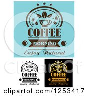 Poster, Art Print Of Coffee Morning Enjoy Natural Designs