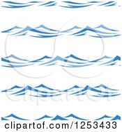 Poster, Art Print Of Seamless Background Pattern Of Waves