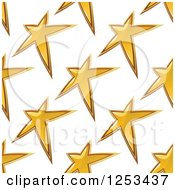 Clipart Of A Seamless Background Pattern Of Stars Royalty Free Vector Illustration