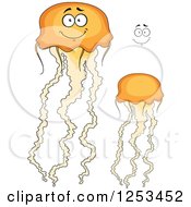 Clipart Of Jellyfish Royalty Free Vector Illustration by Vector Tradition SM